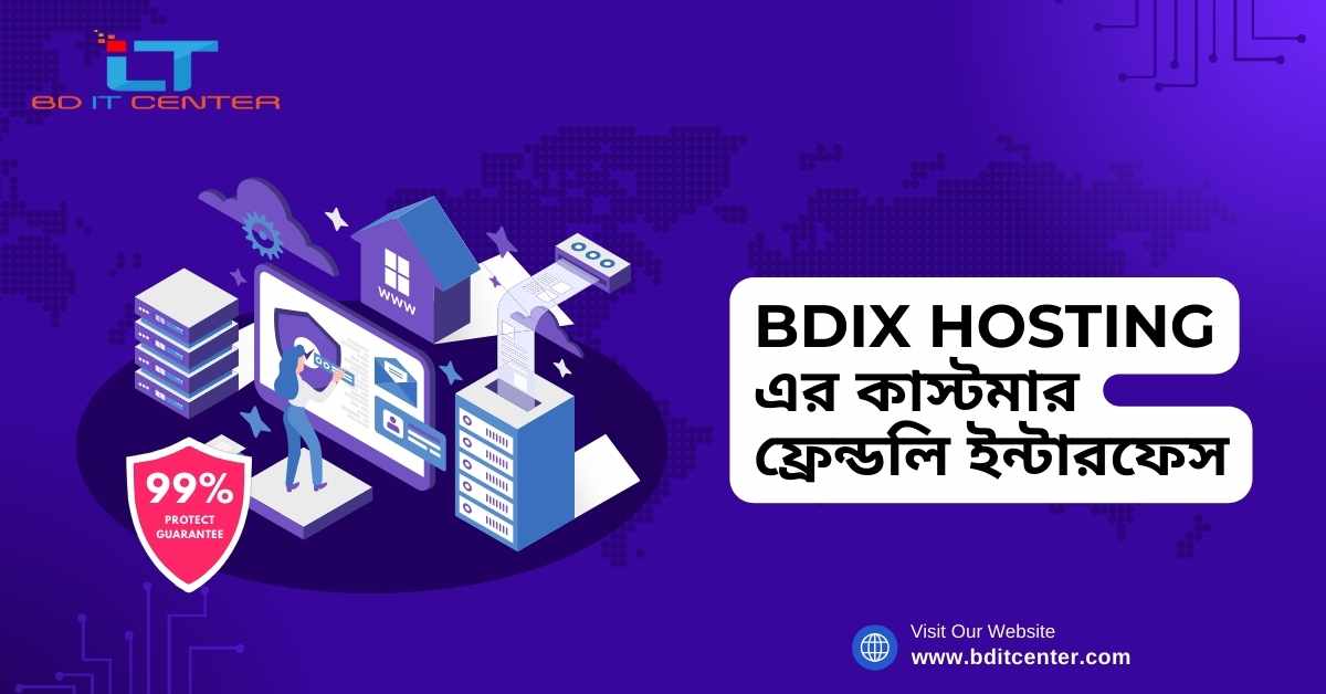 BDIX Hosting এর কাস্টমার ফ্রেন্ডলি ইন্টারফেস - BD IT CENTER এর সেরা সার্ভিস
