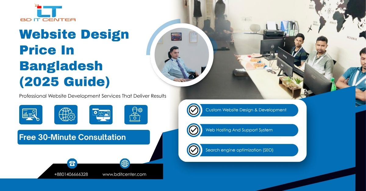Website Design Price in Bangladesh 2025 | BD IT CENTER