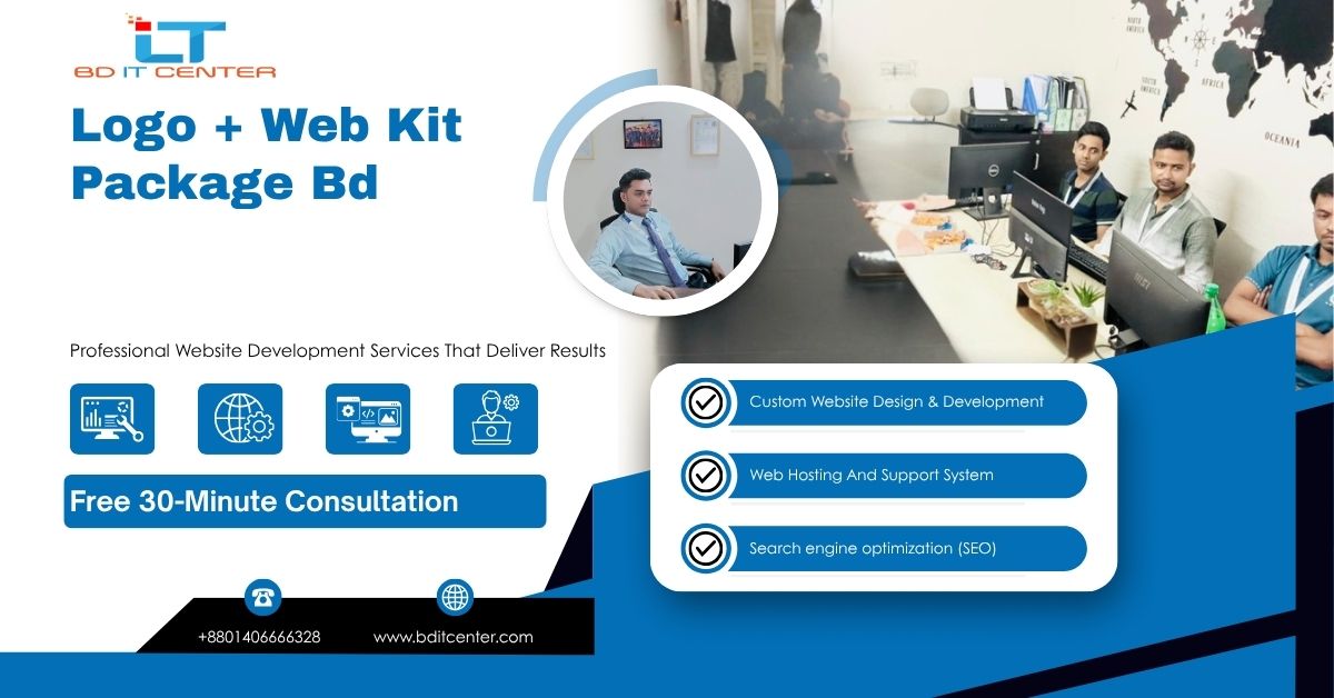 Logo + Web Kit Package BD – Fast Branding & Website Setup