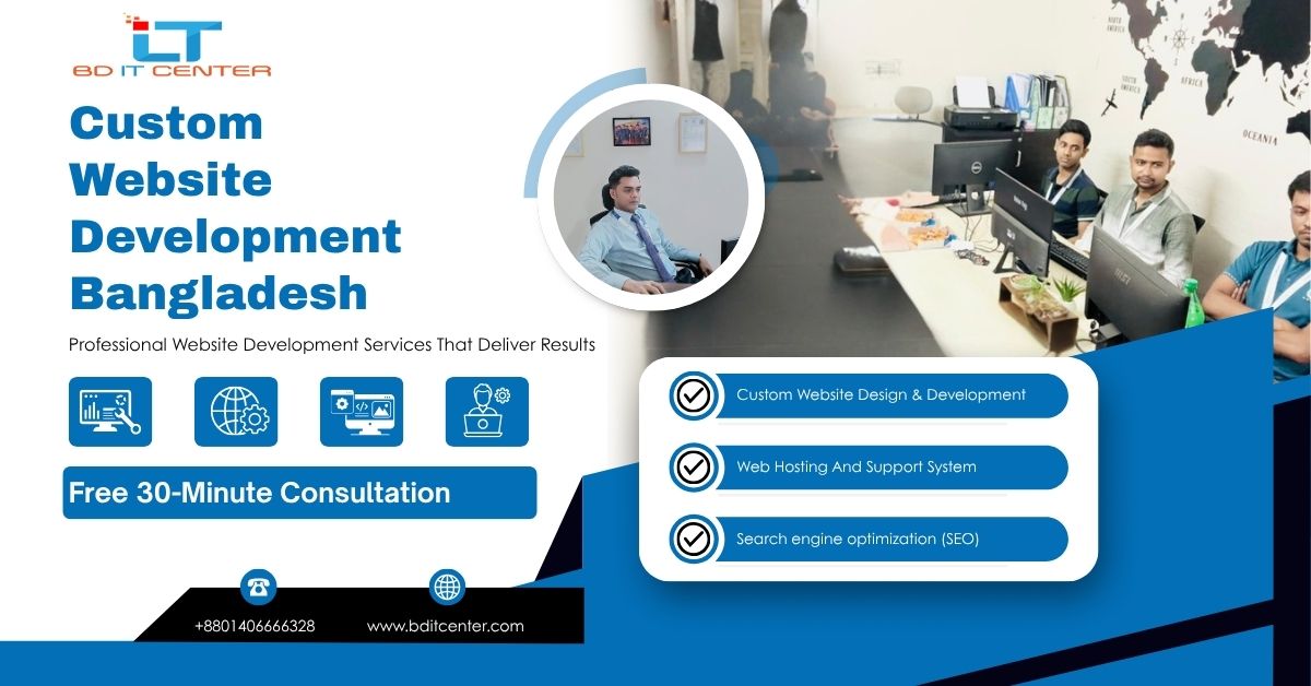 Custom Website Development Bangladesh | BD IT CENTER
