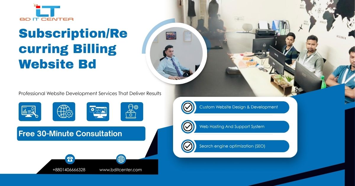 Subscription & Recurring Billing Website in Bangladesh