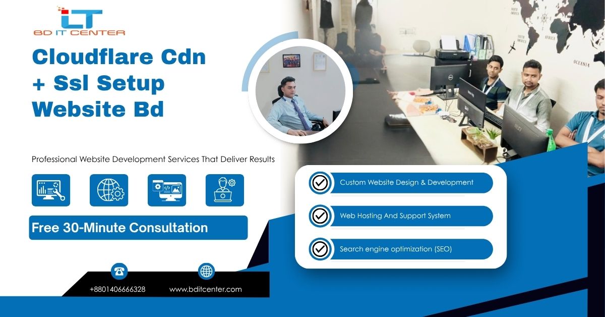 Cloudflare CDN + SSL Setup Website BD | BD IT CENTER