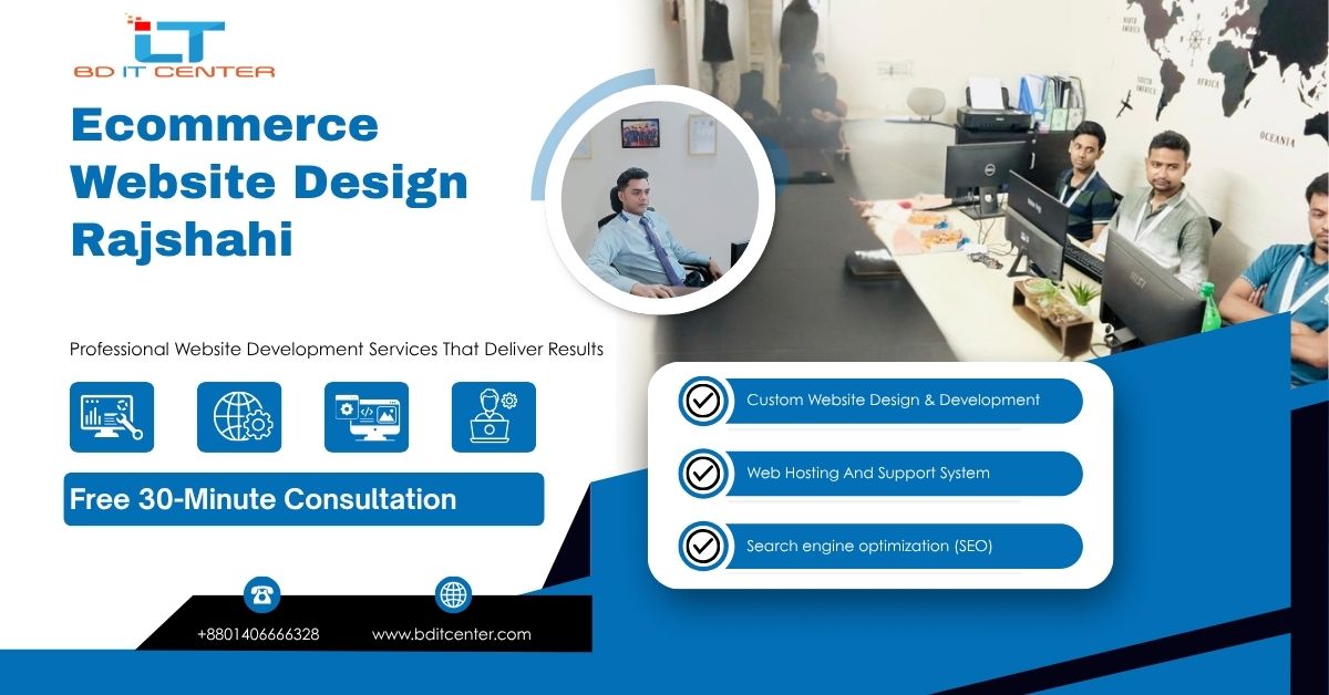 Ecommerce Website Design Rajshahi | BD IT CENTER Bangladesh