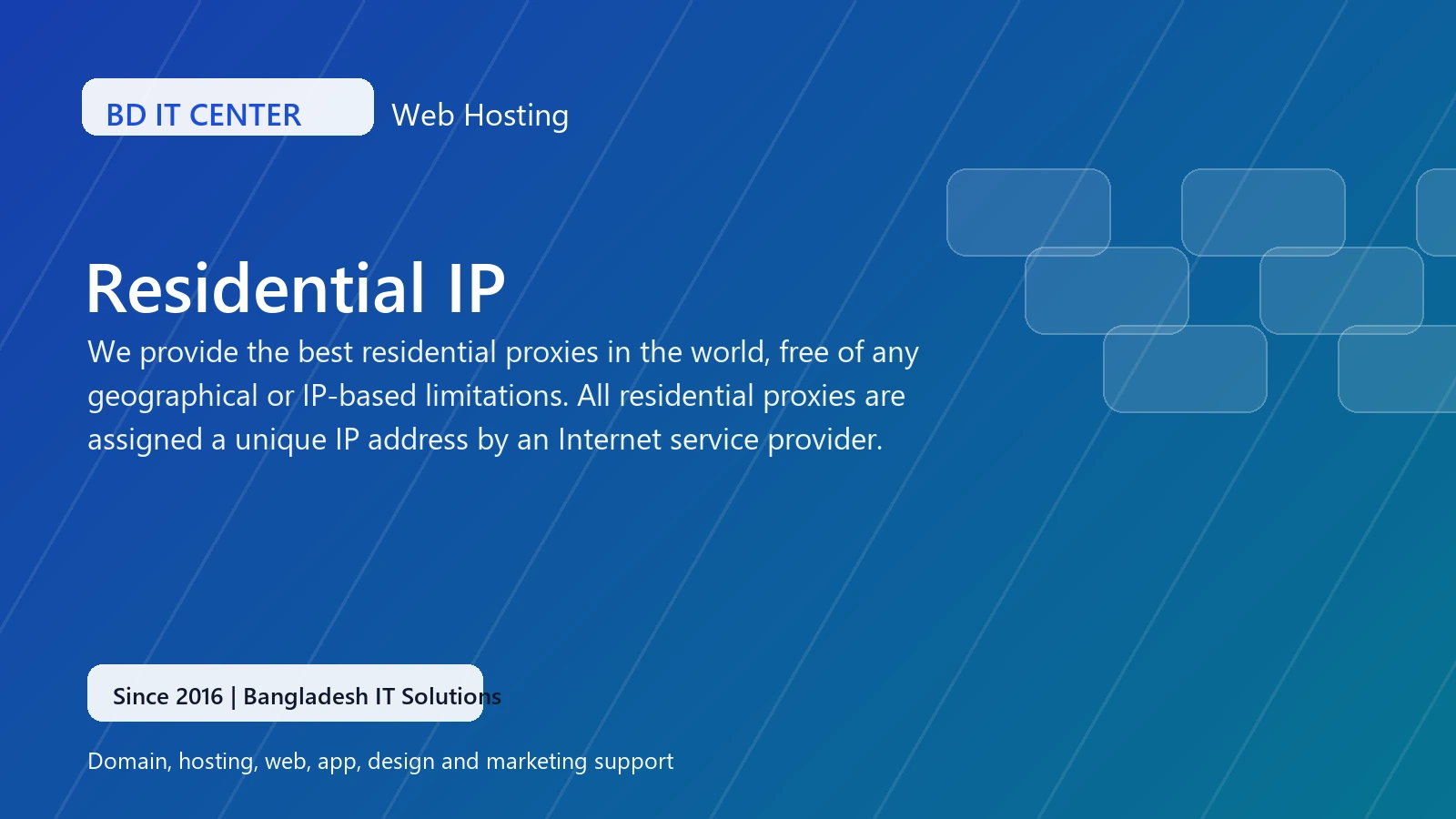 Residential IP banner